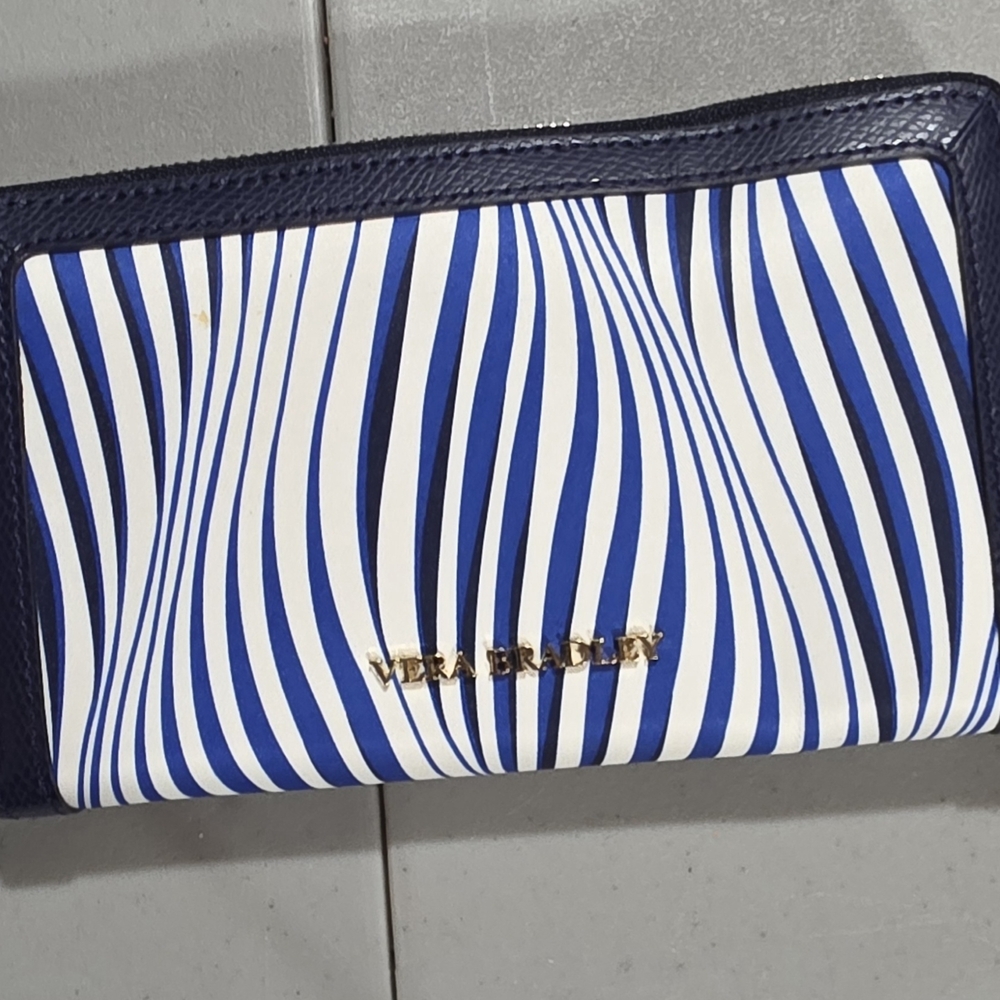 Vera Bradley Blue and White Women's Wallet